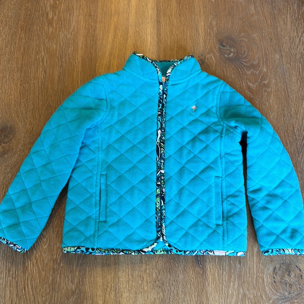 Lily Pulitzer Kids Quilted Fleece Jacket size 5